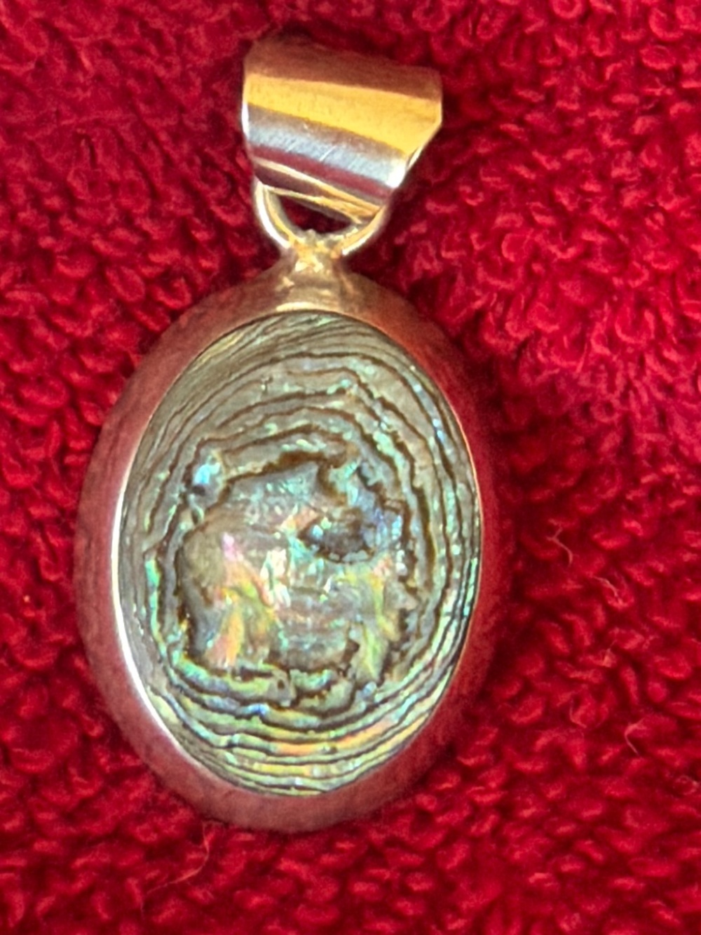 Sterling Silver and Abalone Shell Pendant